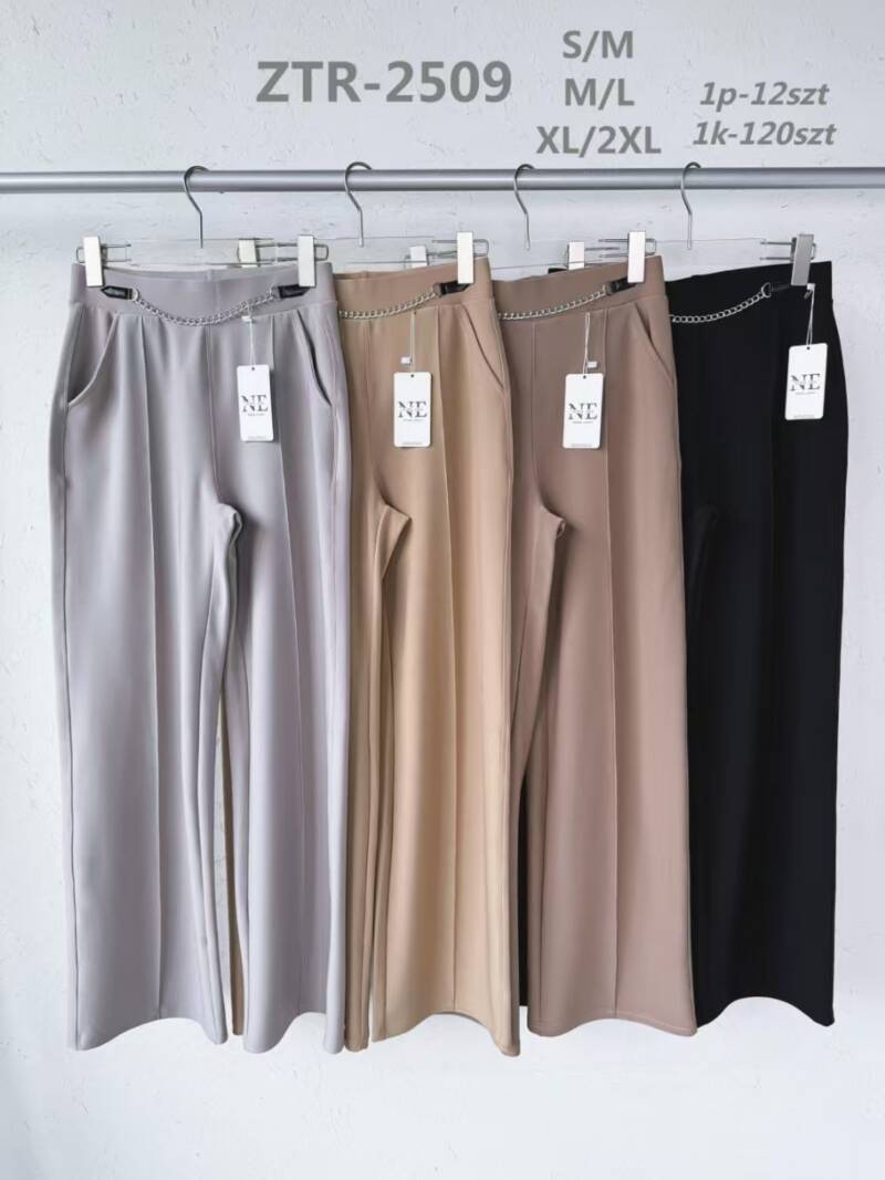 Spodnie damskie Roz S-2XL, 1 kolor Paczka 12 szt